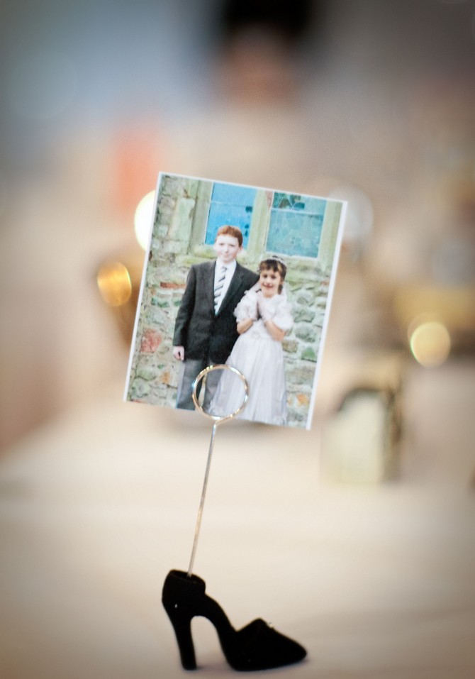 alternative to wedding table numbers photographs